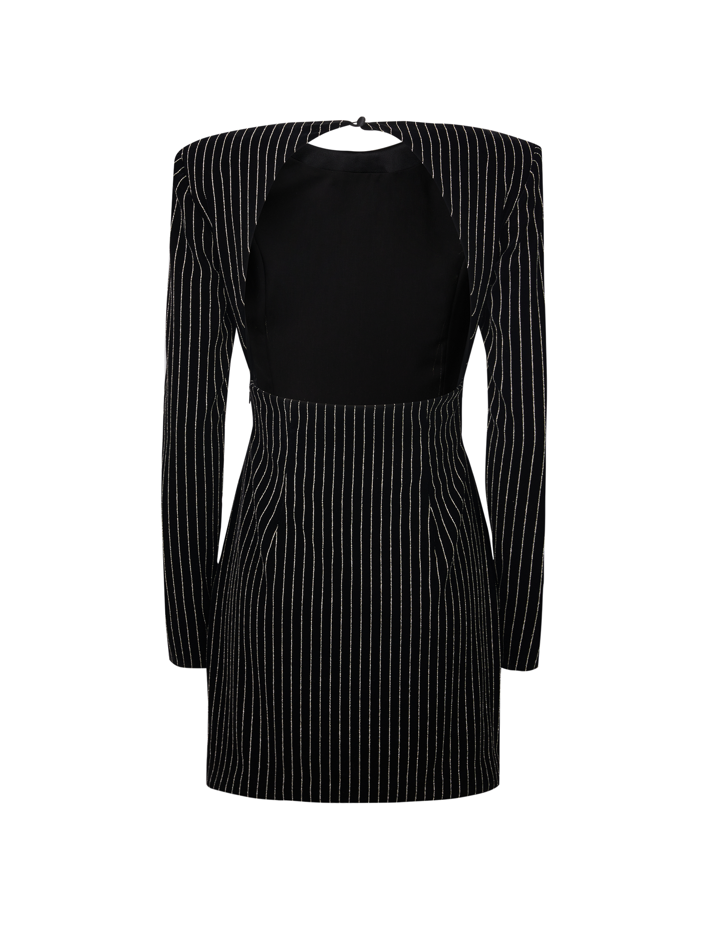 MINI DRESS IN PINSTRIPE VELVET