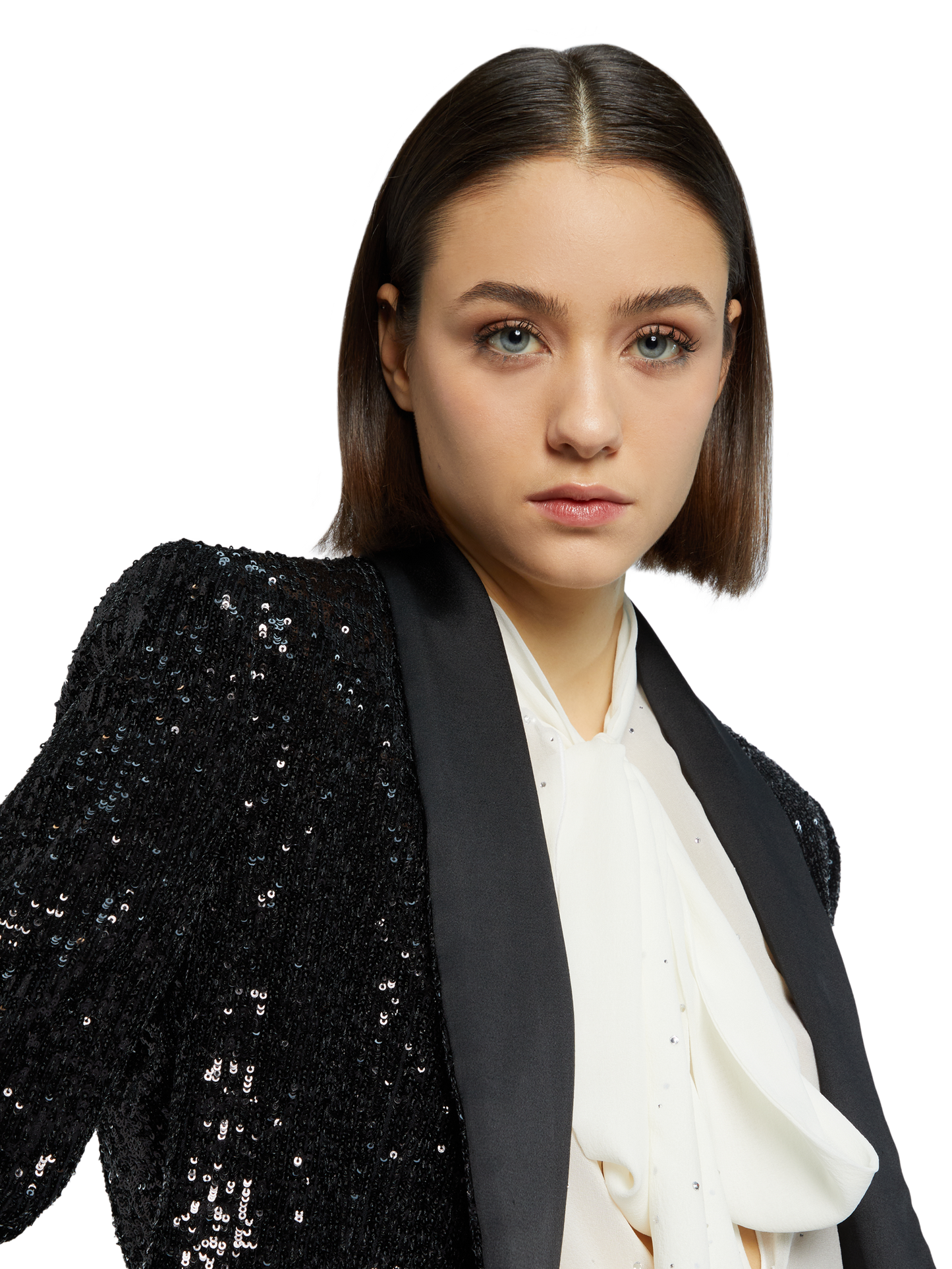 SEQUINS SMOKING BLAZER